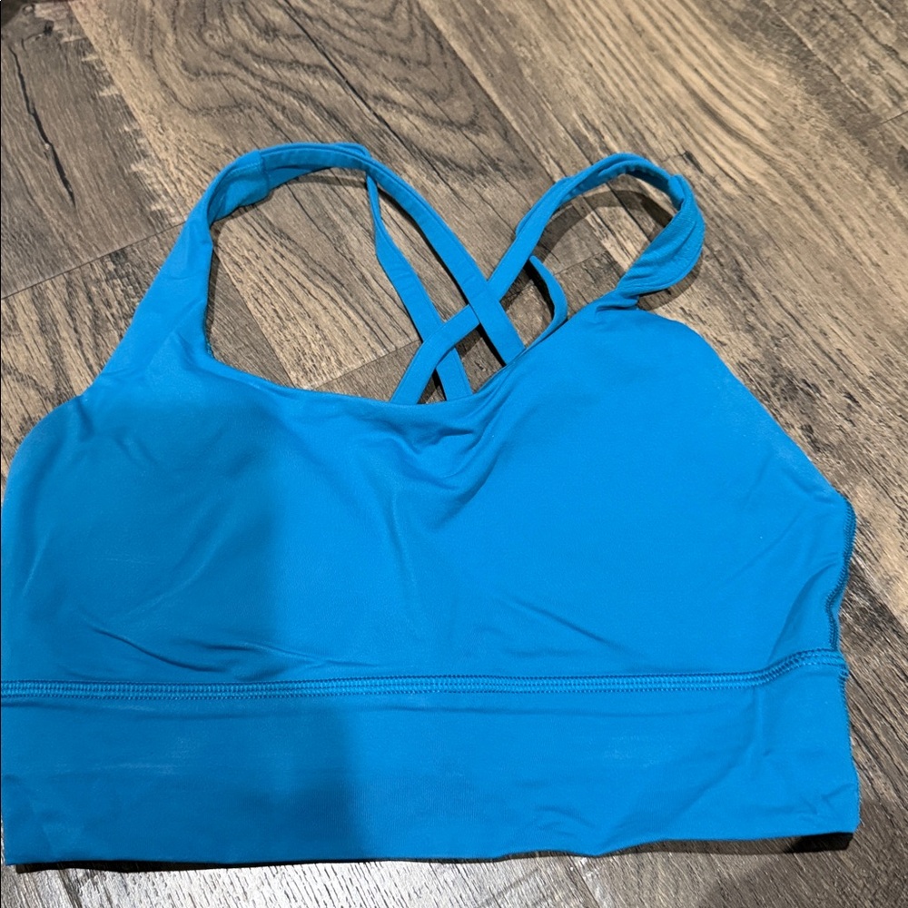 Lululemon Energy Longline Sports Bra Size 6 Xs Hawiian Blue